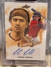 2023 Leaf Rookie of the Year Corbin Carroll  Autograph 82/150 SP! Rookie Auto!