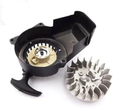 Pull Starter Flywheel for 2 Stroke 47cc 49cc 50cc Engine Dirt Bike Mini ATV