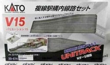 N Kato 20874 V15 Double Track Set for Station