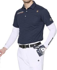 Camisa de golf Le Coq Sportif elástica fuerza absorbente de sudor, secado rápido LG4FTZ01M