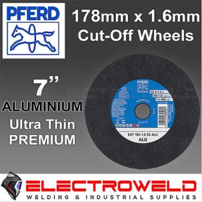 PFERD 178Mm 7'' Aluminium Cutting Discs, Thin Cut Off Wheels, Angle Grinder Metal