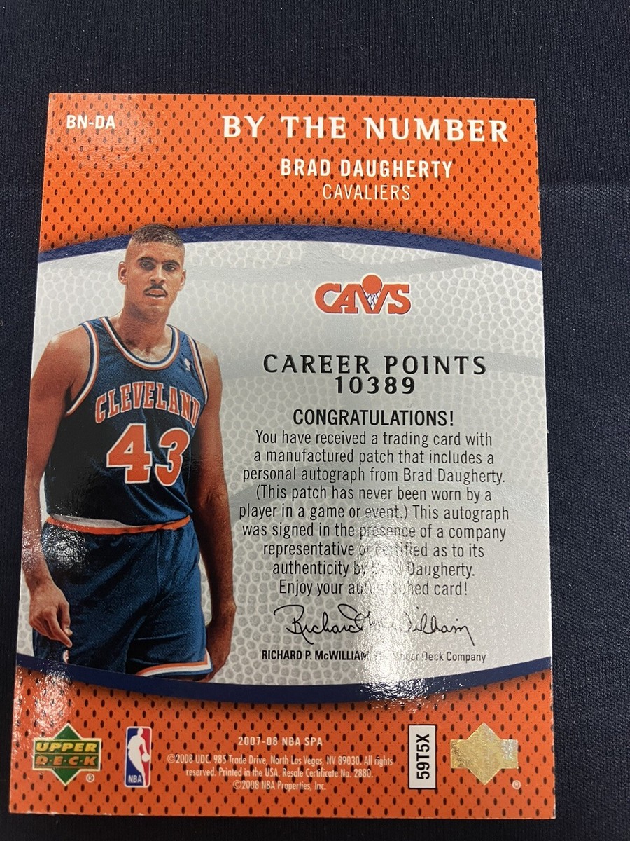 Brad Daugherty Basketball Trading Sports Patch Auto Cards 
