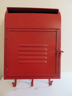 Pottery Barn Barn Red Metal Bring Letters To Santa Christmas