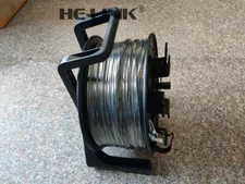 100M LC-LC Outdoor Armored OM3 MM 2 Strands with Fiber Tactical Cable Reel