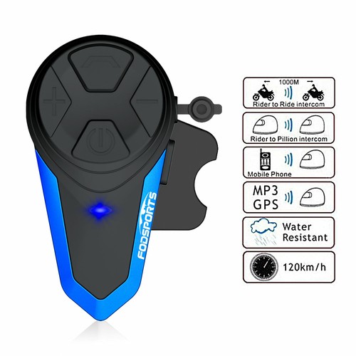 1KM 2Way Intercom Motorcycle Bluetooth 5.0 Helmet Headset Moto Interphone +FM - Picture 48 of 82