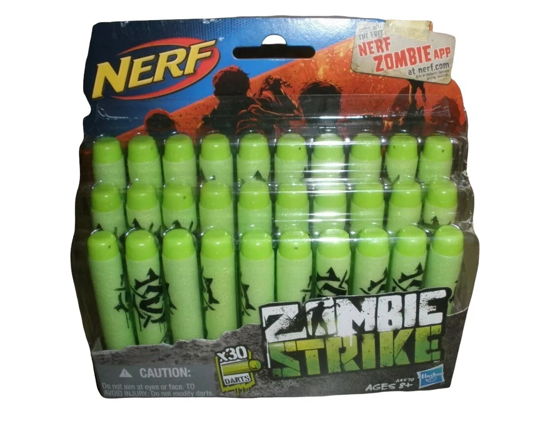 Fléchettes Nerf Zombie Strike Officielles : Pack 30 Fléches Hasbro