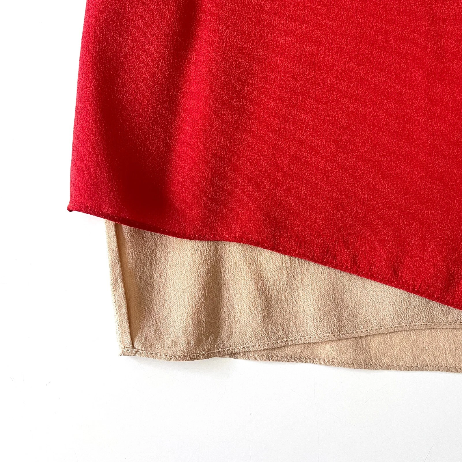 Abito T by Alexander Wang rosso seta scollo a V slip taglia XS