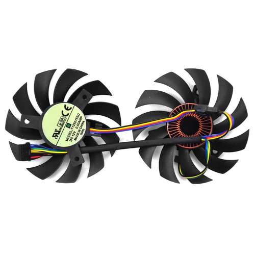 74mm Cooling fan T128010SH for ASUS GTX1060-O3G-SI VGA Cooler 4pin 39mm - Afbeelding 6 van 6