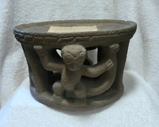 Alva Museum Replicas Alto Chirigagua Circular Stool Art Sculpture Vintage