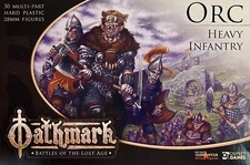 Oathmark Orc Heavy Infantry 28mm New • 1 Sprue • 5 Minis • Osprey Northstar