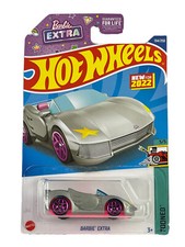 Hot Wheels 2022 HW Tooned 5/5 Silver Barbie Extra New For 2022