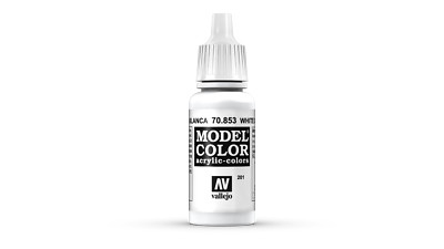 (447,65 /1l) Model Color Vallejo 70853 White Glaze 17ml Glaze Airbrush Farbe