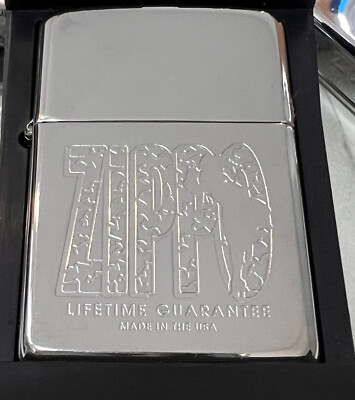 VINTAGE 1996 WINDY VARGA GIRL LIMITED EDITION CHROME ZIPPO LIGHTER MIB NEW