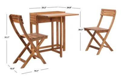 Safavieh WALTEN FLOWER SHELF BISTRO SET, Reduced Price 2172747057 PAT7046A