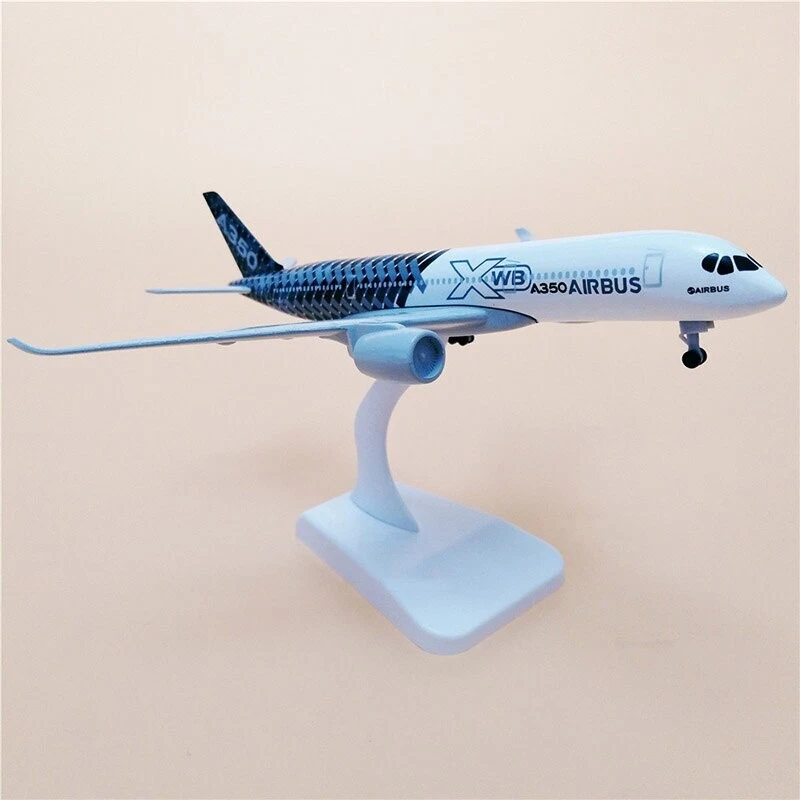 Modelo de avión fundido a presión de aleación 1:350 colección de regalo 20 cm Airbus A350 XWB prototipo Foto 3 de 4