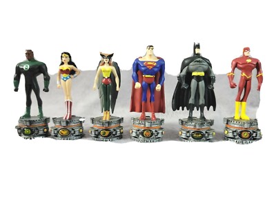 6 Figures 4'' Justice League TM & DC COMICS Monogram Int'l - Superman Batman VTG