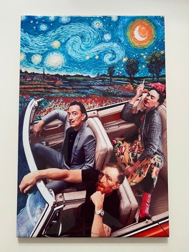 Frida Kahlo, Salvador Dali, Vincent Van Gogh in a Car Tile | eBay