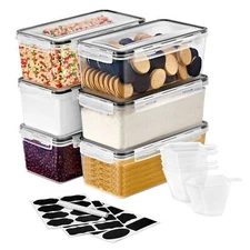 Sorbus Airtight Food Storage Containers with Lids (6 Pack)