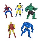 5 Lot X-Men Steel Mutants Toy Biz Marvel Heavy Metal Heroes Die Cast Figures