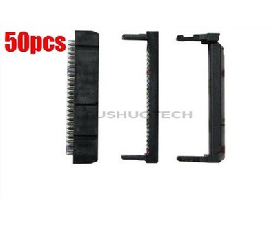 50Pcs Female Idc Plug   Ribbon Cable Connectors Black 2.54MM FC-26P 26P Ne qa #v