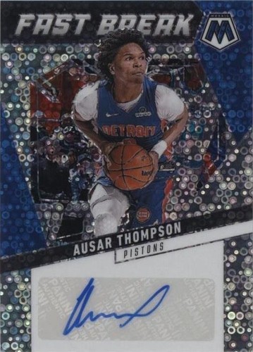 2024-25 Panini Mosaic Ausar Thompson Fast Break Auto Red 49/49 | eBay