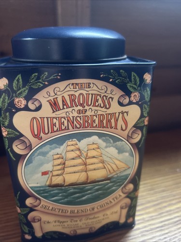 Vintage Marquess Of Queensberry Teedose Blech Requisiten Bühne Drama Film - Bild 2 von 6
