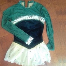 Teen large /adult XS dress dance and figure skating dress