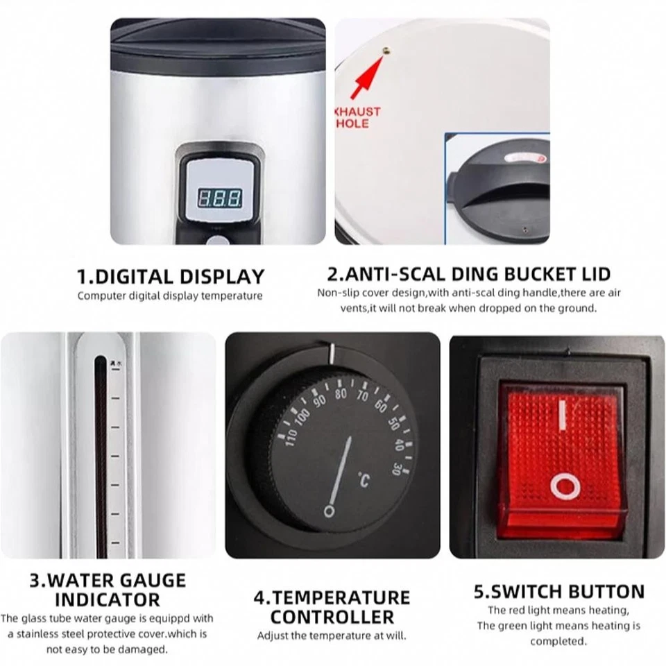 Whemyreat Wachsschmelzer Für Kerzen,7 Liter Kit Zur - Image 3 of 4