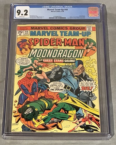 Marvel Team-Up 44 CGC 9.2 WP Spider-Man Doctor Doom Cover MOONDRAGON