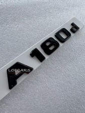 Emblema distintivo stivale posteriore numero lettera auto nero lucido A180d per adesivo Mercedes