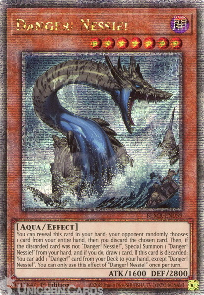 BLMR-EN059 Danger! Nessie! :: Quarter Century Secret Rare 1st Edition Mint YuGiO