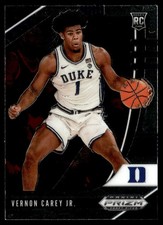 2020-21 Panini Prizm Draft Picks Collegiate Vernon Carey Jr. Rookie College Card. rookie card picture
