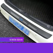 Car Accessories Carbon Fiber Rear Trunk Lid Strip Trim Protector Guard For Ford