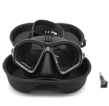 Professional Low Volume Freediving/Snorkeling Mask for Men and Women Black glass