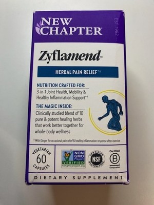 New Chapter Zyflamend Whole Body Pain Relif Supplement Capsules - 60 Count