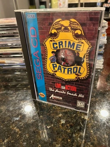 Crime Patrol (Sega CD, 1994) Complete in the box and CD works fine!