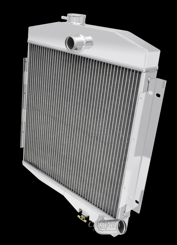 NUEVO RADIADOR CHAMPION 3 FILAS TODO ALUMINIO 1965-1971 JEEP CJ5 V6 3,8 L CC6571 Foto 4 de 4