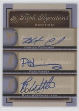 2012 SP Signature Edition Triple Signatures Hunter Cervenka Pete Hissey Auto 9b4