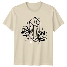 Mystische Kristall Sukkulente Stern Spirituell T-Shirt Edelstein Boho Spirituelle Natur
