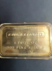 Engelhard 1 Troy oz .999 Fine Silver Vintage Bar With Plastic Case