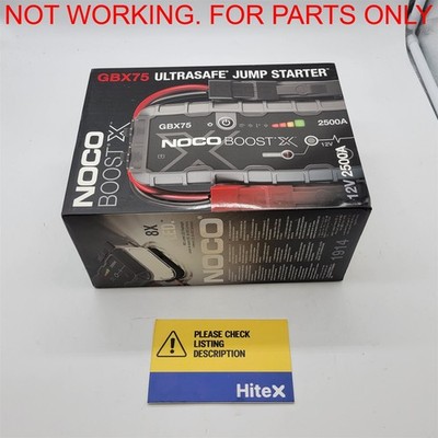 NOCO Boost X GBX75: 2500A UltraSafe Jump Starter   12V [GBX75] -NOT WORKING-