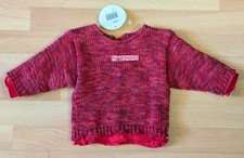 Vintage CLAYEUX France NWT Baby Wool Sweater Red Marled Boutique Designer 3 mos.