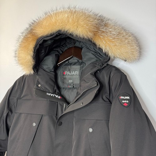 Pajar 1963 Eton Mid Length Down 4 Layer Construction Parka Jacket Black Mens L - Picture 14 of 19
