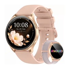 Blackview Smartwatch Mujer Hombre 1.43" AMOLED, Llamada Bluetooth para Android& iOS