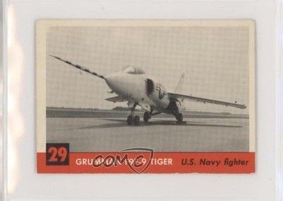 1956 Topps Jets Grumman F9F-9 Tiger #29 0s4