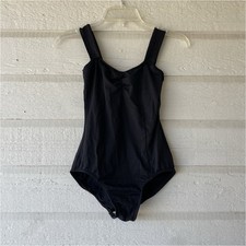 Women  s Capezio Black Solid Dance Leotard