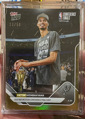 Topps Now 2026 Victor Wembanyama Spurs Conf Finals MVP #324 Serial /50