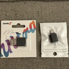 Carlinkit 5.0 Mini Ultra Wireless CarPlay Android Auto Car Adapter Box Stick New
