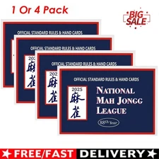 2025 NEWEST National Mah Jongg League Card Large Size Official Hands Rules USA🔥
