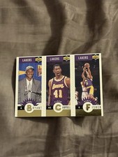 Kobe Bryant Derek Fisher Elden Campbell 1996 Collector’s Choice Mini Gold